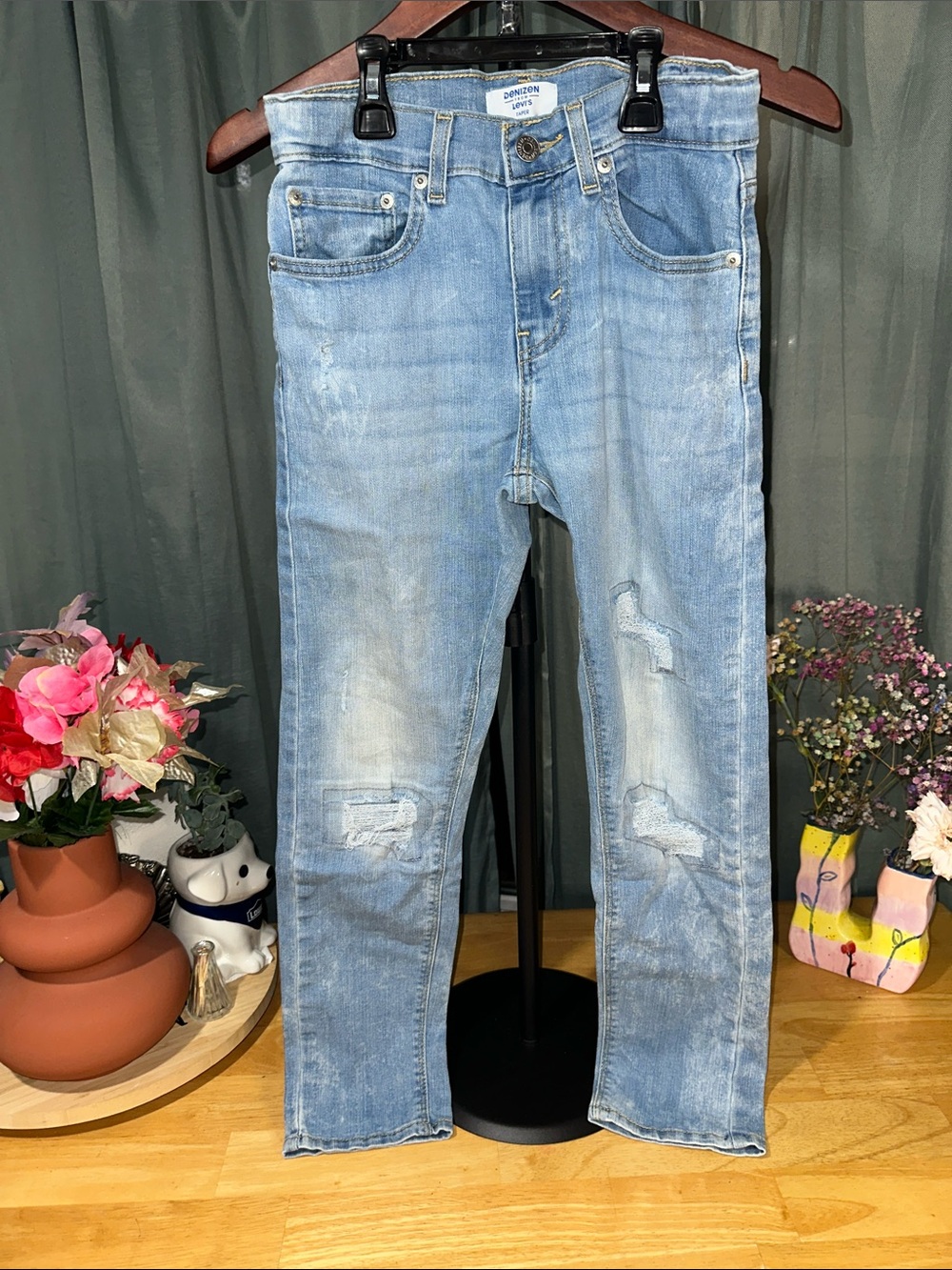 Denizen from Levi's Light Blue Distressed Kids' Jeans